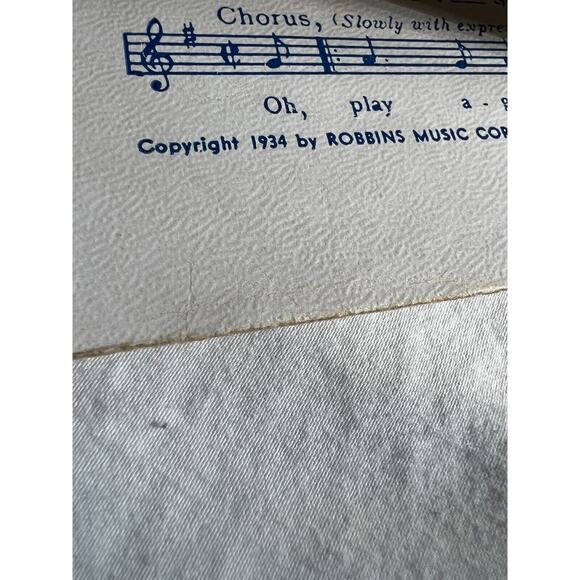 Vintage Sheet Music SIBONEY Grace Moore Leo Feist Art Series 1934 Dolly Morse - Picture 2 of 2